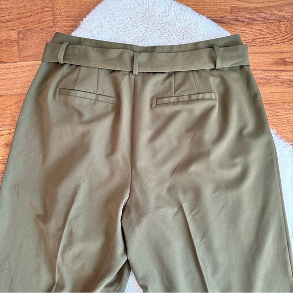 Eloquii || Green Wide Leg Pants || Tie belt || size 16 - Picture 4 of 8